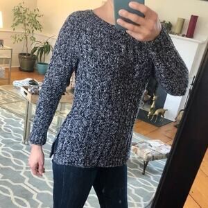 Gap 100% Cotton Black and White Striped Knit Sweater – Women’s Size S